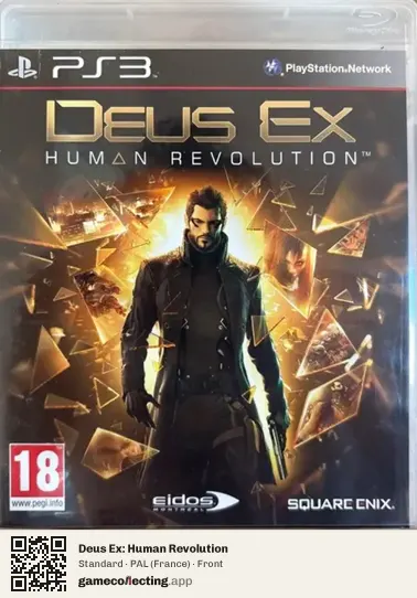 Deus Ex: Human Revolution PlayStation 3, France box front
