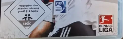 FIFA 09, the USK square on its front