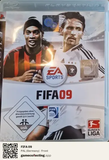 FIFA 09 PlayStation 3, Germany box front