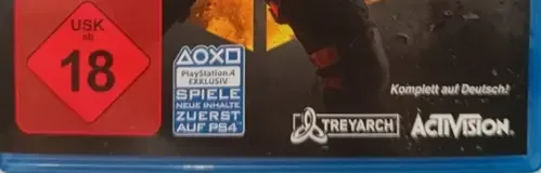 Call of Duty: Black Ops 4, the USK square on its front