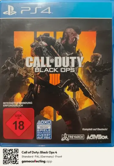 Call of Duty: Black Ops 4 PlayStation 4, Germany box front