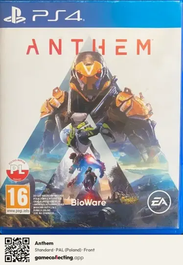 Anthem PlayStation 4, Poland box front