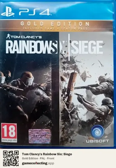 Tom Clancy's Rainbow Six: Siege PlayStation 4, PAL box front