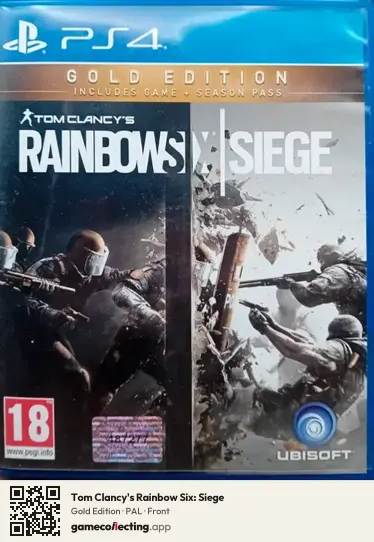 Tom Clancy's Rainbow Six: Siege PlayStation 4, PAL box front