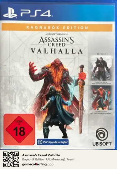 Assassin's Creed Valhalla PlayStation 4, Germany box front