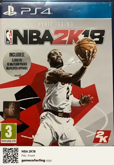 NBA 2K18 PlayStation 4, PAL box front