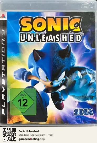 Sonic Unleashed PlayStation 3, Germany box front