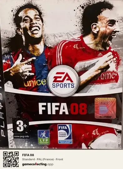 FIFA 08 PlayStation 3, France box front