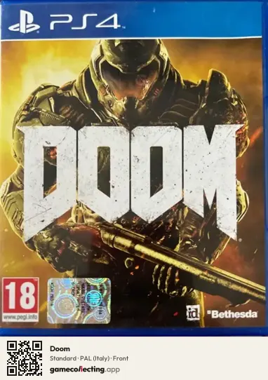 Doom PlayStation 4, Italy box front