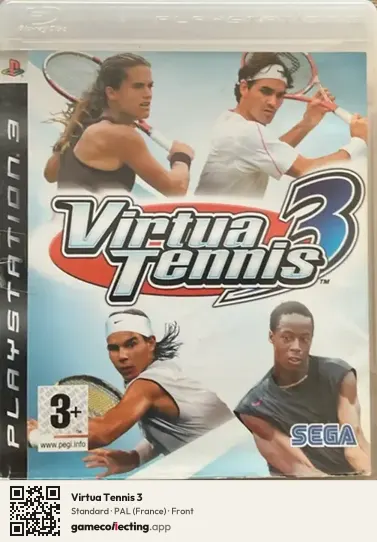 Virtua Tennis 3 PlayStation 3, France box front