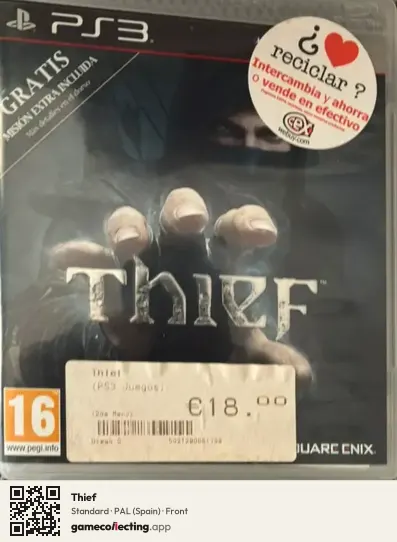 Thief PlayStation 3, Spain box front