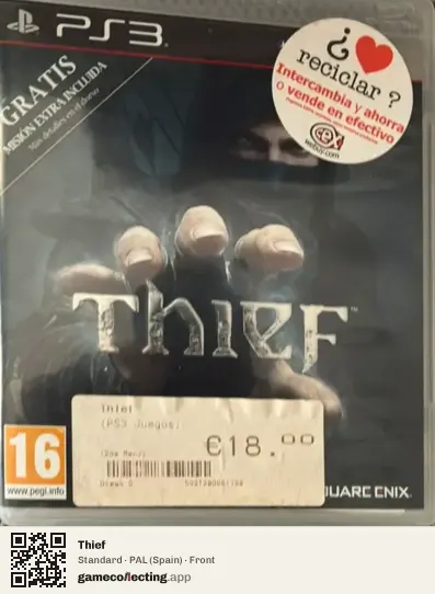 Thief PlayStation 3, Spain box front