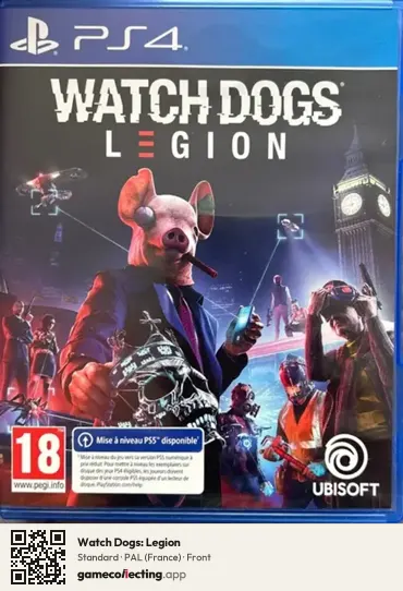 Watch Dogs: Legion PlayStation 4, France box front