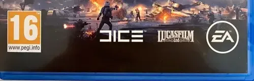 Star Wars Battlefront II, the PEGI square on its front
