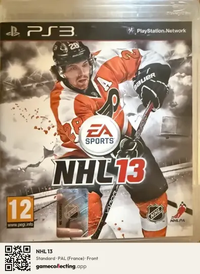 NHL 13 PlayStation 3, France box front