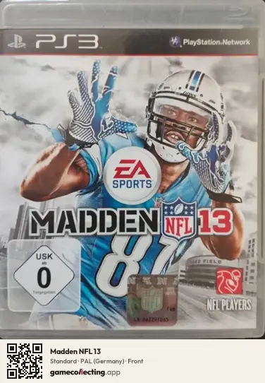 Madden NFL 13 PlayStation 3, Germany box front