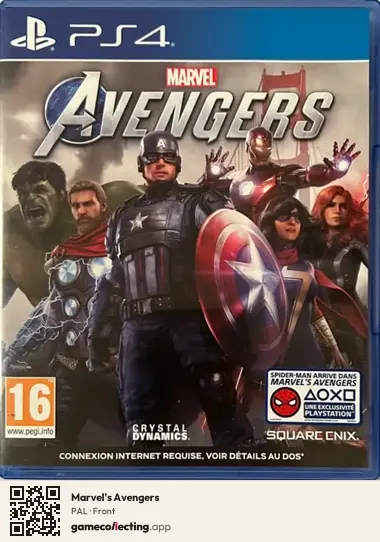 Marvel's Avengers PlayStation 4, PAL box front