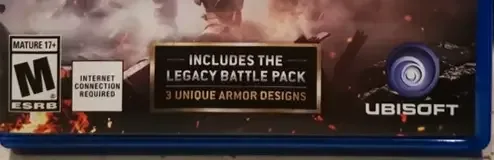 For Honor, the ESRB box on its front