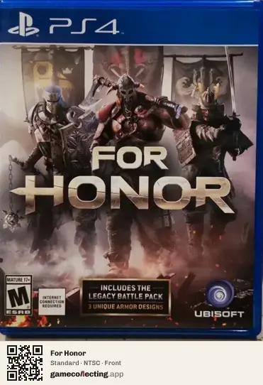 For Honor PlayStation 4, NTSC box front