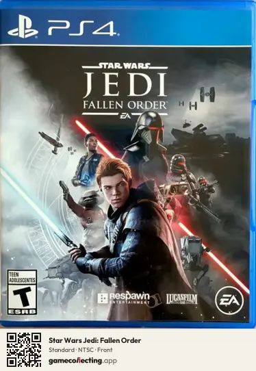 Star Wars Jedi: Fallen Order PlayStation 4, NTSC box front