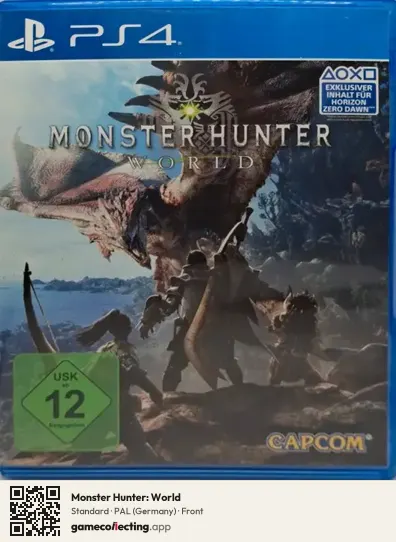 Monster Hunter: World PlayStation 4, Germany box front