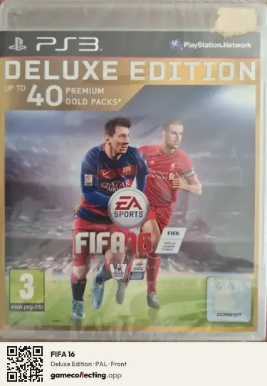 FIFA 16 PlayStation 3, PAL box front