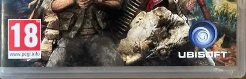 Far Cry 4, the PEGI square on its front