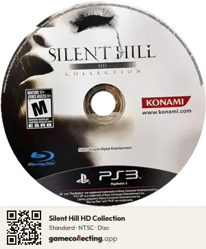 Silent Hill HD Collection PlayStation 3, NTSC disc