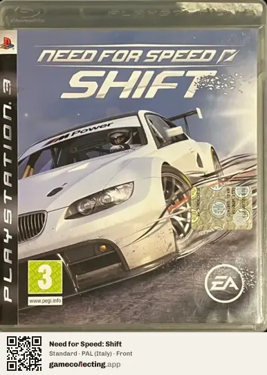 Need for Speed: Shift PlayStation 3, Italy box front
