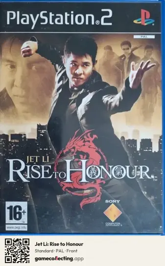 Jet Li: Rise to Honour PlayStation 2, PAL box front