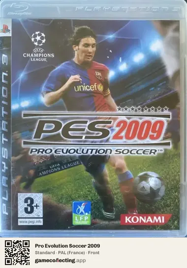 Pro Evolution Soccer 2009 PlayStation 3, France box front
