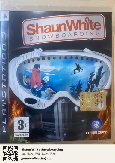 Shaun White Snowboarding PlayStation 3, Italy box front