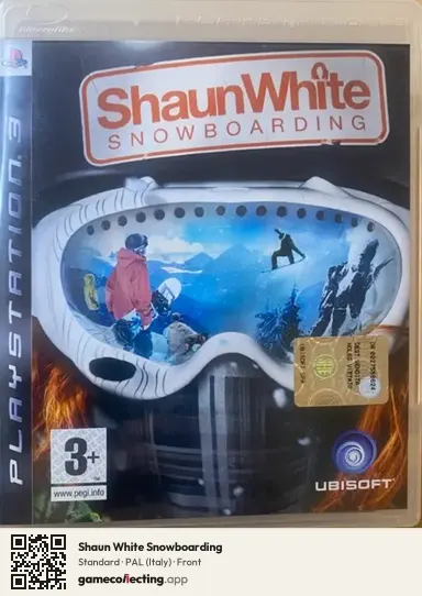 Shaun White Snowboarding PlayStation 3, Italy box front