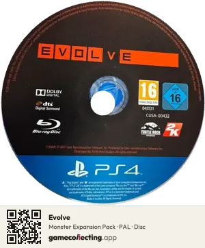 Evolve PlayStation 4, PAL disc
