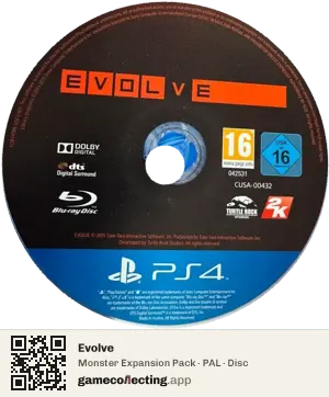 Evolve PlayStation 4, PAL disc
