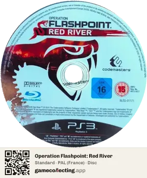 Operation Flashpoint: Red River PlayStation 3, PAL disc