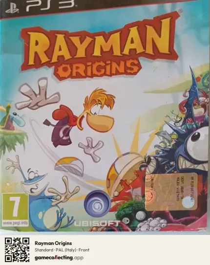 Rayman Origins PlayStation 3, Italy box front