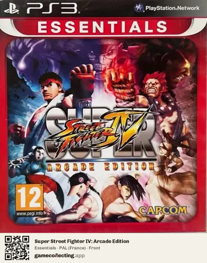 Super Street Fighter IV: Arcade Edition PlayStation 3, France box front