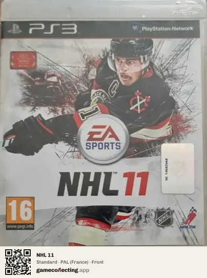 NHL 11 PlayStation 3, France box front