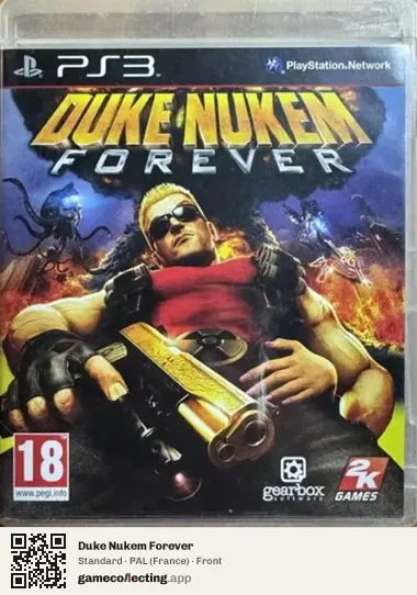 Duke Nukem Forever PlayStation 3, France box front