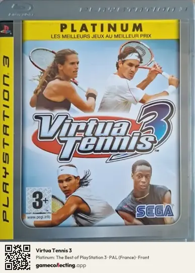 Virtua Tennis 3 PlayStation 3, France box front
