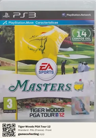 Tiger Woods PGA Tour 12 PlayStation 3, France box front