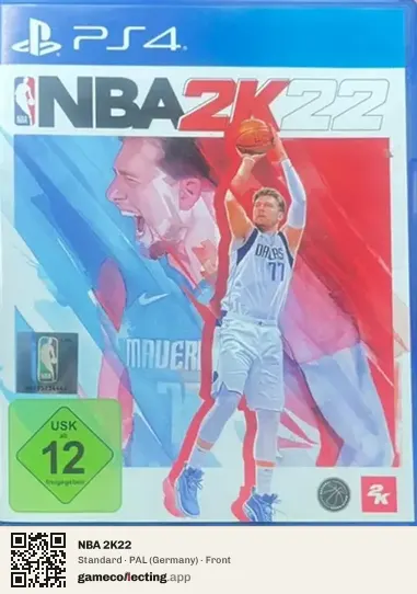 NBA 2K22 PlayStation 4, Germany box front