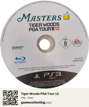 Tiger Woods PGA Tour 12 PlayStation 3, PAL disc