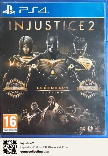 Injustice 2 PlayStation 4, Germany box front