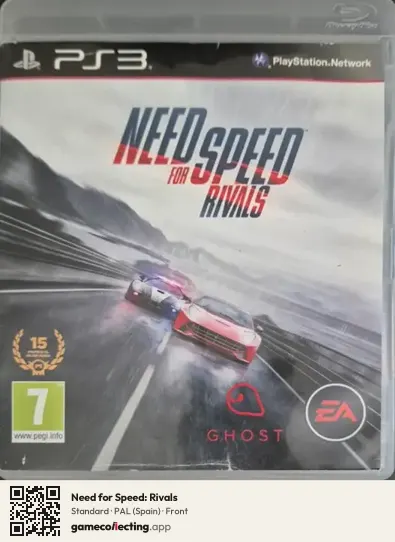 Need for Speed: Rivals PlayStation 3, Spain box front