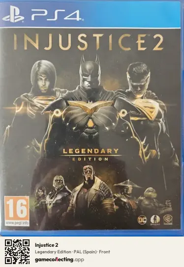 Injustice 2 PlayStation 4, Spain box front
