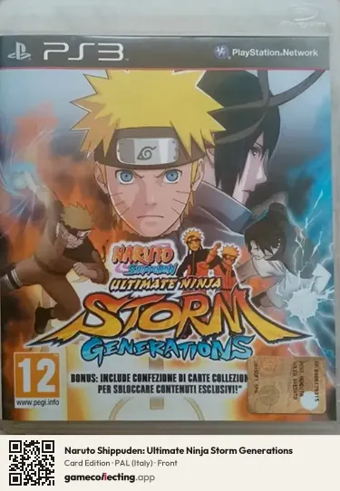 Naruto Shippuden: Ultimate Ninja Storm Generations PlayStation 3, Italy box front