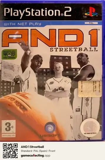 AND 1 Streetball PlayStation 2, Spain box front