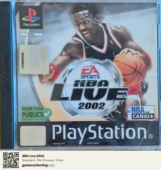 NBA Live 2002 PlayStation, France box front